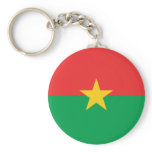 Burkina Faso Flag Keychain