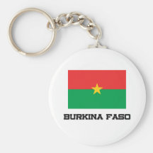 Burkina Faso Flag Keychains