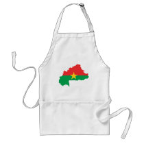 Burkina Faso Flag map BF Aprons