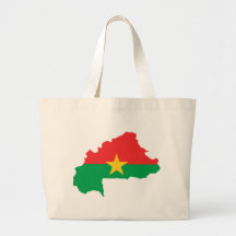 Burkina Faso Flag map BF Bags