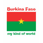 Burkina Faso Flag + Map + Text T-Shirt