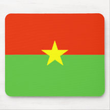 Burkina Faso Flag Mousepad