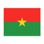 Burkina Faso Flag Postcard