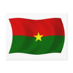 Burkina Faso Flag Postcard