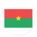 Burkina Faso Flag stickers