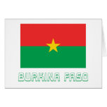 Burkina Faso Flag with Name cards
