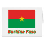 Burkina Faso Flag with Name cards