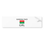 BURKINA FASO GIRL bumper stickers
