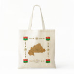 Burkina Faso Map + Flags Bag