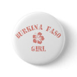 Burkina Faso Pink Girl buttons