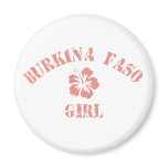 Burkina Faso Pink Girl magnets