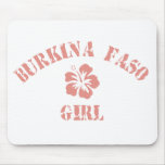 Burkina Faso Pink Girl mousepads
