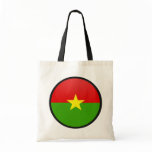 Burkina Faso quality Flag Circle bags