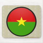 Burkina Faso quality Flag Circle mousepads