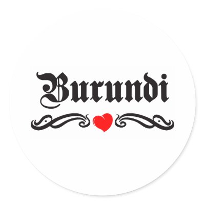 Burkina Faso Tattoo Style Round Stickers by repofcountries