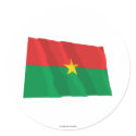 Burkina Faso Waving Flag stickers