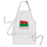 Burkina Faso Waving Flag with Name aprons