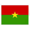 Burkina Flag cards