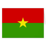 Burkina Flag cards
