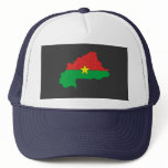 Burkina flag map hats