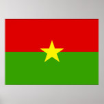 Burkina Flag posters