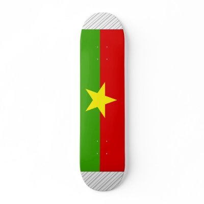 Burkina Flag Skate Board Decks by coolcountry