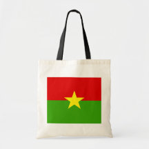Burkina High quality Flag Canvas Bag
