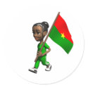 Burkinabe Girl stickers