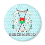 Burkinafaso High Quality Coat of Arms magnets