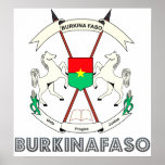 Burkinafaso High Quality Coat of Arms posters