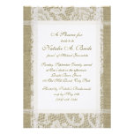 Burlap and Lace Bridal Shower Personalised Invite