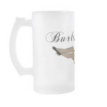 Burlesque Baby  Doll frosted glas mugs