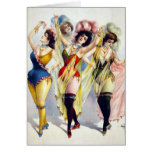 Burlesque Women wearing brief costumes c.1899 cards