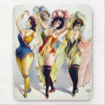 Burlesque Women wearing brief costumes c.1899 mousepads