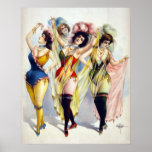 Burlesque Women wearing brief costumes c.1899 posters