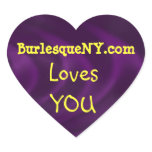 BurlesqueNY.com Love You Sticker
