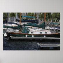 Burlington,  Vt. Waterfront Boat Slips Posters