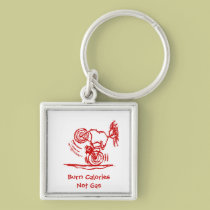 Burn Calories - Not Gas! keychains