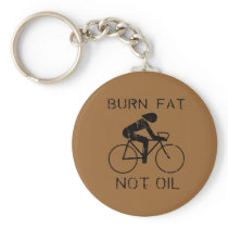 Burn Fat biking Key Chains