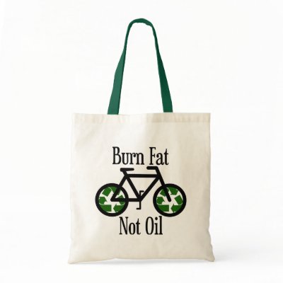 Burn Fat Not Oil Canvas Bag by eventfulcards