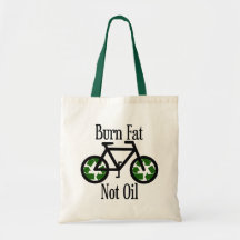 Burn Fat Not Oil Canvas Bag