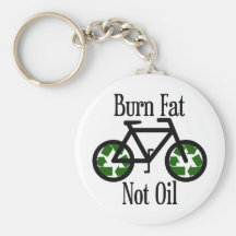Burn Fat Not Oil Keychains