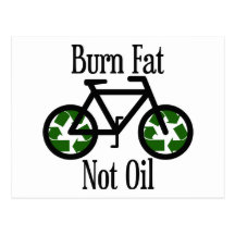 Burn Fat Not Oil Post Cards