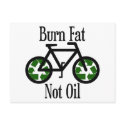 Burn Fat Not Oil postcards