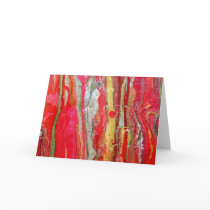 BURNING ABSTRACTION - GREETING CARD