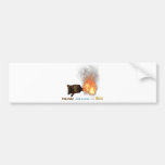 Burning Bear! Bumper Sticker