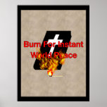 Burning Bible Poster