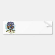 Burning Bush Christian artwork Bumper Sticker