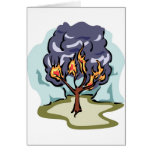 Burning Bush Christian artwork cards