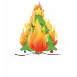 Burning Christmas Tree, Come On Baby Fight My Fire t-shirts